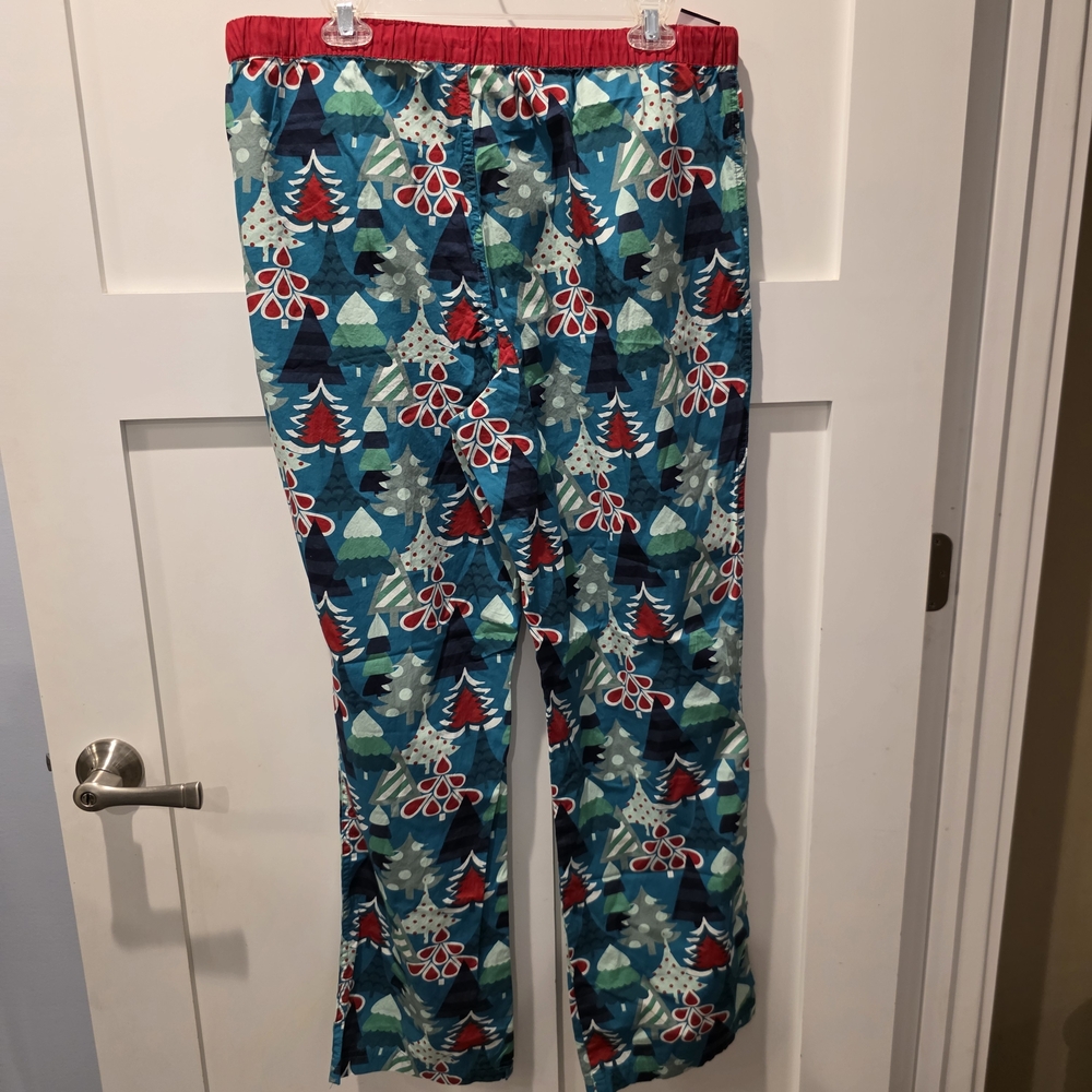 Matilda Jane Moments with you Holiday Spirit PJ Pants XL Christmas Trees Festive - Picture 5 of 8